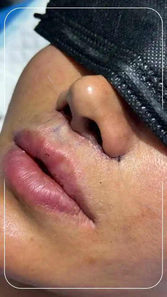 پس از جراحی سانترال لب