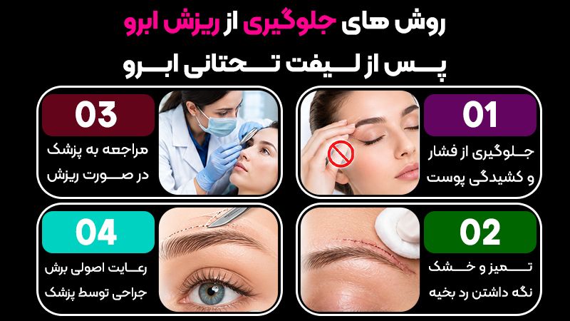 آیا جراحی لیفت تحتانی ابرو باعث ریزش ابرو میشود؟ 2 روشهای جلوگیری از ریزش ابرو پس از لیفت تحتانی ابرو