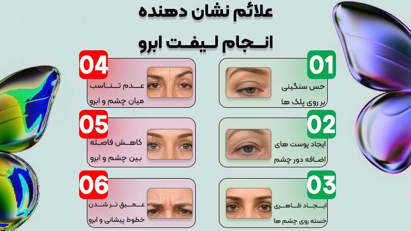 کاندیدهای مناسب لیفت ابرو؛ آیا شما کاندید این جراحی زیبایی هستید؟ 1 علائم نشان دهنده انجام لیفت ابرو
